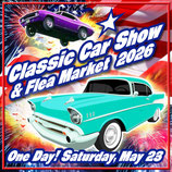 Reserve ONE Vendor Booth for Classic Car Show Saturday, May 23, 2026