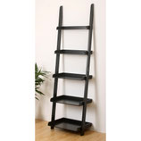 eHemco 5 Tier Leaning Wall Book Shelf, 70 Inches