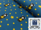 Sweatshirt Linas Stern by S&W Stoffe Blaupetrol