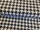 French Terry Muster schwarz/weiß