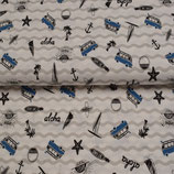 Canvas/Dekostoff natur aloha Maritim