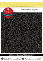Baumwolljersey Geometric schwarz-grau  Fräulein von Julie