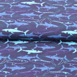 Baumwolljersey Druck- Sharks/ Hai