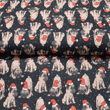 Baumwolldruck – Weihnachtsmops – Premium Collection