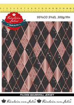 Baumwolljersey Geometric Roségold Fräulein von Julie