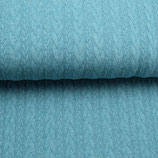 Zopfstrick Jacquard Uni Hellpetrol