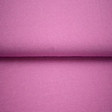 Baumwolljersey meliert -weißes Garn – fuchsia