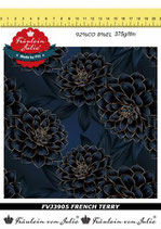 French Terry Flower Blue Fräulein von Julie