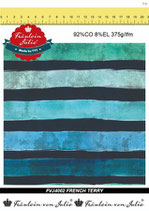 French Terry Stripes blau/grün Fräulein von Julie
