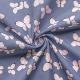 Baumwollstoff Gütermann Collection Bright Side Schmetterlinge Meerblau