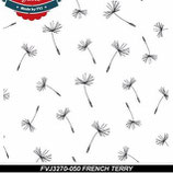 French Terry Pusteblume weiß