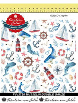 Musselin Maritim/Meer