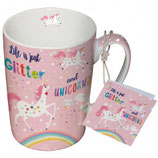 Becher/Tasse 'Glitter&Unicorns'