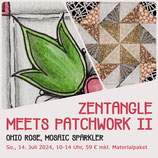 Spezialkurs "Zentangle meets Patchwork 2", online, 10-14 Uhr