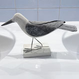 Vogel Kraa, Holz, Metall