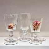 Set: 3 Gläser mit Fuss