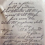 1.Korinther 13,  vintage (80 x 95 mm)