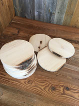 Lindenbrett Rondellen mit lebendiger Holz-Strucktur