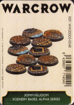 Warcrow 30mm Feudom Scenery Bases, Alpha Series
