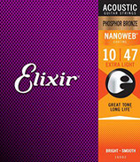 Elixir 10-47 16002 Nanoweb Phosphor Bronze