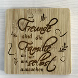 Glas-Untersetzer aus Bambus