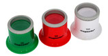 Ensemble de loupes d'horloger colorées