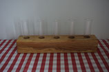 Vase aus gehobelter Eiche