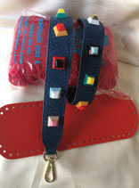 TRACOLLA SINGOLA BORCHIE BLU
