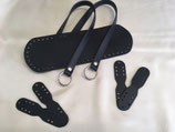 KIT PELLE MANICI ANELLI NERO