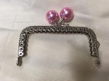 CLIC CLAC ARGENTO - PERLE  ROSA 8,5CM