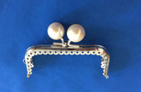 CLIC CLAC ARGENTO - PERLE 8,5CM PANNA