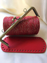 KIT "MASA BRONZO" RETTANGOLARE ROSSO LUREX