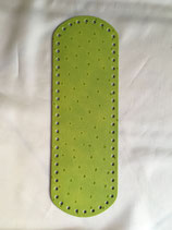 FONDO ECOPELLE 30X9 VERDE ACIDO STRUZZO