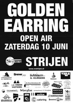 A2 Golden Earring poster in a tube from a concert on 10-06-2006 in Strijen, NL