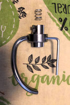 JP12AA, 12,00mm shaft, height-adjustable dough hook for the Bourgini, Smeg SMF02 and 03, Silvercrest and more machines.