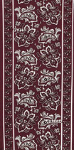 HA 5895-054 Paisley burgund red