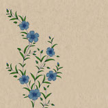 SERVET BLOEM BLAUW