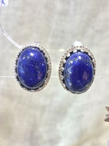 Boucles d'oreillles en lapis lazuli 6