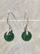 Boucles d'oreillles en jade 2