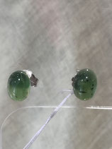 Boucles d'oreillles en jade 1