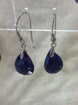 Boucles d'oreillles en lapis lazuli 11