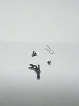 Lemania 2310 (Omega 320 etc.) - Teil 8270 - Minutenzähradsperre Set mit Feder & Schrauben - gebraucht - used - guter Zustand - good condition