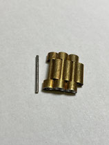 NSA (Novavit) Vintage Rado Ersatzglied vergoldet - gilded - link - 18 mm breit (guter gebrauchter Zustand - good used condition)