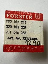 Förster 200 bis 218,220 bis 228,231 bis 255 etc. - Teil 721 - Unruhe komplett - OVP - NOS (New old Stock)(WV)