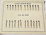 GUB Kalibergruppe 60 - 1 Paar Stunden & Minutenzeiger "Farbe vergoldet" (mit schön gealterter Leuchtmasse - nicht mehr leuchtend) - NOS (New old Stock)