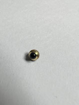 Original Piaget Gelbgold Krone mit blauem Stein für 0,9mm Welle - gebraucht - guter Zustand - used - good condition