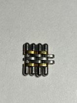 Armbandglied / Ersatzglied für "21" GM must de Cartier in Stahl / Gold - Breite 17 mm / guter gebrauchter Zustand (mit leichten Gebrauchsspuren)