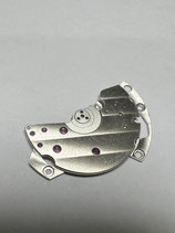 Jaeger Le Coultre 889/1 etc. - Teil 105 - JLC Teil 10041 - Federhausbrücke mit Aufzugs Kronrädern und Feder für Sekundentrieb - gebraucht - used - guter Zustand - good Condition