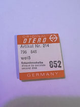 Otero 796,846 - Teil 852 - Sekundenscheibe weiss - OVP - NOS (New old Stock)(NAF2)