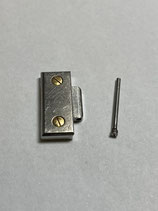 Armbandglied / Ersatzglied für Cartier Santos Ronde in Stahl / Gold - Breite 15,7 mm / gebraucht